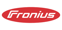 Fronius logo red oval with white letters