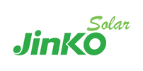 Jinko Solar Logo green text on white background