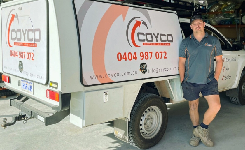 Mick with his COYCO van