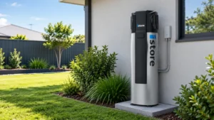 iStore Heat Pump in Rockingham Backyard