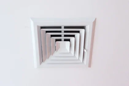 white vent in white ceiling for ducted air conditioning for COYCO