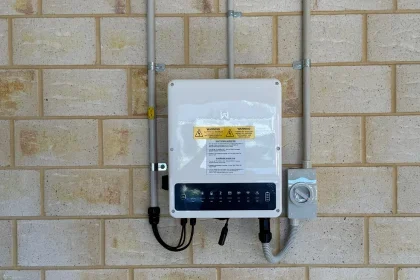 GoodWe Solar Inverter on wall installed for Solar Power by COYCO