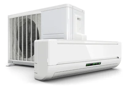 Split System air conditioner units on white background for COYCO